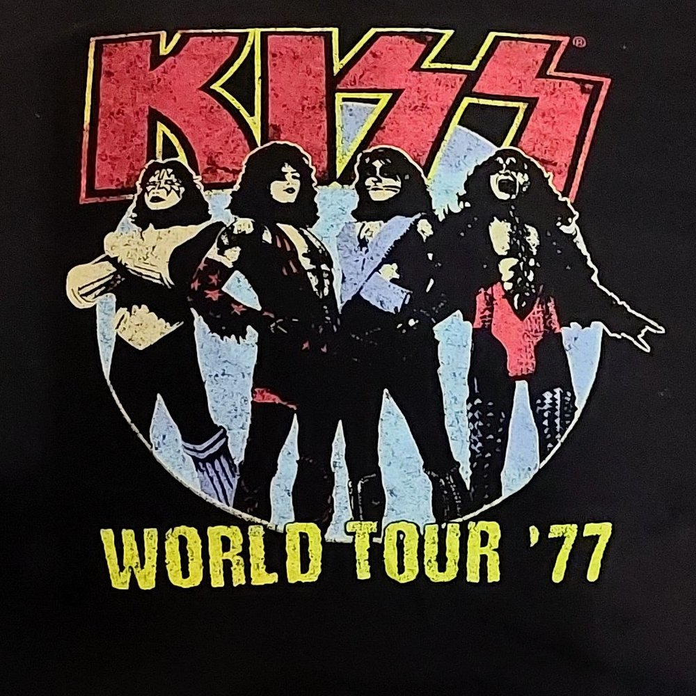 New Vintage KISS World Tour 77 T-shirt